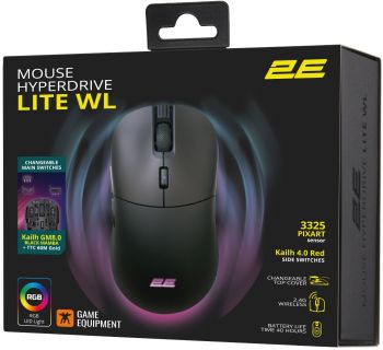 Ігрова миша 2E GAMING HyperDrive Lite WL, RGB Black (2E-MGHDL-WL-BK) | Фото 13