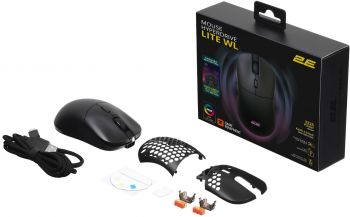 Ігрова миша 2E GAMING HyperDrive Lite WL, RGB Black (2E-MGHDL-WL-BK) | Фото 12
