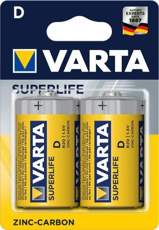 VARTA SUPERLIFE D BLI 2 ZINC-CARBON (02020101412) | Фото 1