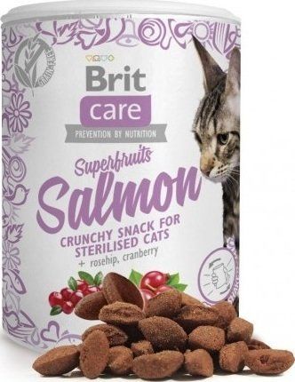 Ласощі для кішок Brit Care Snack Superfruits лосось, 100 г (8595602521449) Ласощі для кішок Brit Care Snack Superfruits лосось, 100 г (8595602521449) | Фото 2