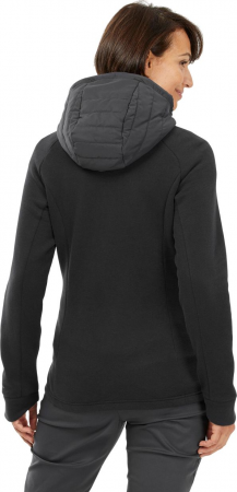 Кофта жіноча для туризму Quechua NH500 Hybrid 8664870 S чорна (4433705_Quechua) Кофта жіноча для туризму Quechua NH500 Hybrid 8664870 S чорна (4433705_Quechua) | Фото 2