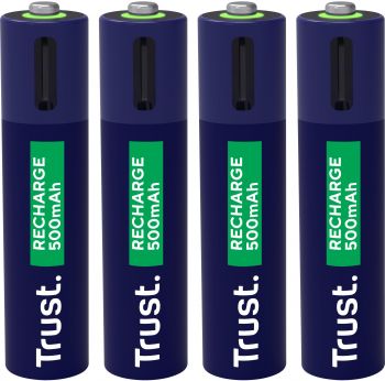 Акумулятор TRUST AAА 500 mAh, Type-C, 4 шт, Blue (25671_TRUST) | Фото 5