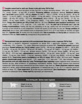 Вологий корм для котів Pet Chef шматочки в желе з індичкою 200г | Фото 3