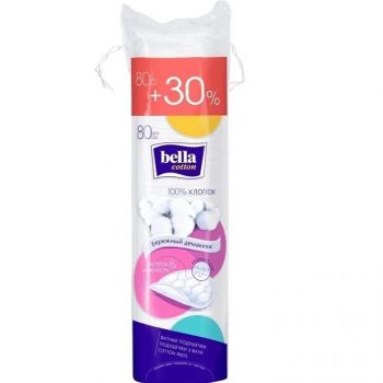 Ватні диски BELLA Cotton круглi 80шт (5900516400033) | Фото 1