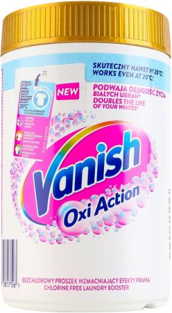 Плямовивідник VANISH Oxi Action Multifunctional White для тканин порошкоподібний 625 г (5900627081756) | Фото 2