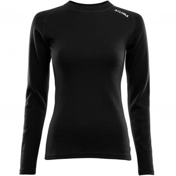 Термокофта жіноча ACLIMA WarmWool 200 Crew Neck Women Jet Black M (141101001-05) | Фото 4