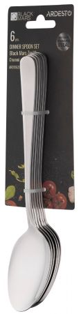 Купить столовый прибор Набір столових ложок ARDESTO Black Mars Zenith 6 пр., нержавіюча сталь (AR0706ZS) | Фото 2