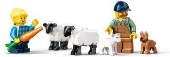 Купить конструктор Конструктор LEGO City Червоний фермерський трактор із причепом і вівцями (60461) | Фото 4