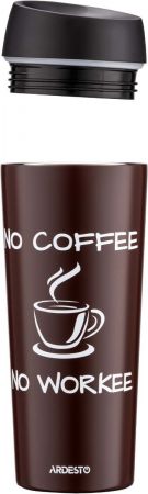Термочашка ARDESTO Coffee Time 450 мл, коричнева, нержавіюча сталь (AR2645CB) Купить термос и термокружку Термочашка ARDESTO Coffee Time 450 мл, коричнева, нержавіюча сталь (AR2645CB) | Фото 2
