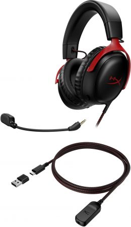 Ігрова гарнітура HyperX Cloud III Black-Red (727A9AA) Ігрова гарнітура HyperX Cloud III Black-Red (727A9AA) | Фото 4