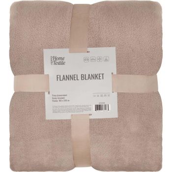 Плед ARDESTO Flannel 160х200см, 100% поліестер, бежевий (ART0230SB) | Фото 1