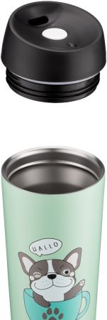 Термочашка ARDESTO Coffee time Frenchie 450 мл, зелена, нержавіюча сталь (AR2645DG) Термочашка ARDESTO Coffee time Frenchie 450 мл, зелена, нержавіюча сталь (AR2645DG) | Фото 3