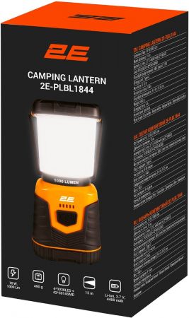 Ліхтар кемпінговий 2E, 1000 люмен, Type C USB, 4400 мАг, 4х3030LED +42х3014SMD LED (2E-PLBL1844) Ліхтар кемпінговий 2E, 1000 люмен, Type C USB, 4400 мАг, 4х3030LED +42х3014SMD LED (2E-PLBL1844) | Фото 6