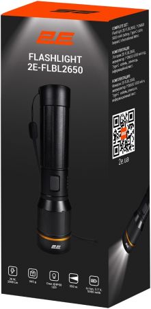 Ліхтар ручний 2E, 2000 люмен, 20 Вт, Type C USB, 5000 мАг, Cree XHP50 LED (2E-FLBL2650) | Фото 11