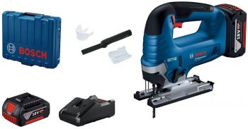 Купить электролобзик Лобзик BOSCH GST 185-LI, акумуляторний 18В, Акб 2 х 4Аг, 3500 об/хв (0.601.5B3.024) | Фото 8