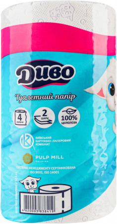 Туалетний папір Диво Decoro 2 шари 4шт (4820003838419) | Фото 3