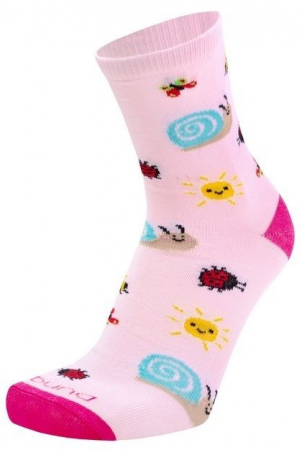 Шкарпетки для дівчаток Duna 23-26 1 пара рожеві з принтом Жуки (4823094657167) | Фото 2