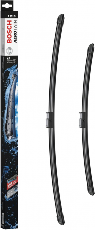 Щітки склоочисника BOSCH Aerotwin A951S безкаркасні 650мм/475мм 2шт (3397118951) (695207) | Фото 6