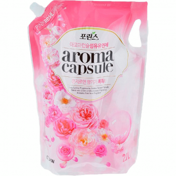 Кондиціонер для білизни з екстрактом троянди Lion Porinse Aroma Capsule Pink Rose 2.1 л (8806325615620) | Фото 1