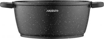 Каструля ARDESTO Gemini Anzio, скляна кришка, 24 см, чорний мармур, алюміній (AR2424GE) | Фото 6