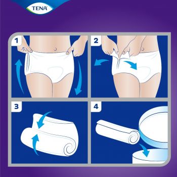 Підгузки-трусики для дорослих TENA Pants Plus Night Large 12 шт (7322540839920) | Фото 9