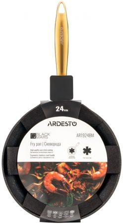 Сковорода ARDESTO Black Mars 24 см, чорний, алюміній (AR1924BM) | Фото 9