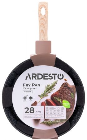 Сковорода ARDESTO Midori 28 см, чорний мрамор, алюминий (AR1928MI) | Фото 6