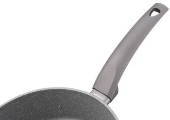 Сковорода ARDESTO Gemini Gourmet з кришкою 26 см, сірий мрамор, алюміній (AR2426GGL) | Фото 4