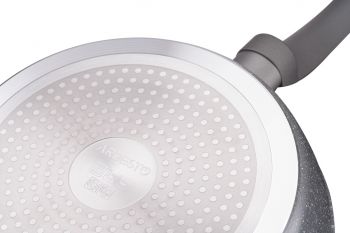 Сковорода ARDESTO Gemini Gourmet з кришкою 26 см, сірий мрамор, алюміній (AR2426GGL) | Фото 5