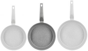 Сковорода ARDESTO Gemini Gourmet з кришкою 26 см, сірий мрамор, алюміній (AR2426GGL) | Фото 11