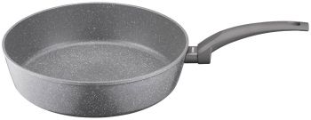 Сковорода ARDESTO Gemini Gourmet з кришкою 28 см, сірий мрамор, алюміній (AR2428GGL) | Фото 2