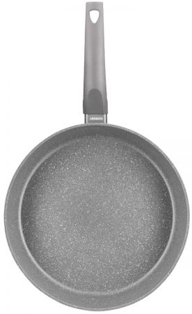 Сковорода ARDESTO Gemini Gourmet з кришкою 28 см, сірий мрамор, алюміній (AR2428GGL) | Фото 3