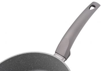 Сковорода ARDESTO Gemini Gourmet з кришкою 28 см, сірий мрамор, алюміній (AR2428GGL) | Фото 4
