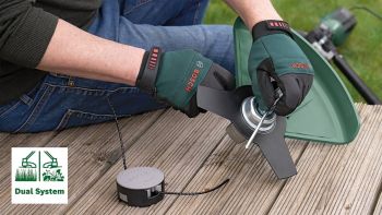 Тример садовий електричний BOSCH AFS 23-37, 1,3 к.с., ніж, волосінь, ремінь (0.600.8A9.000) Купить триммер и газонокосилка Тример садовий електричний BOSCH AFS 23-37, 1,3 к.с., ніж, волосінь, ремінь (0.600.8A9.000) | Фото 11