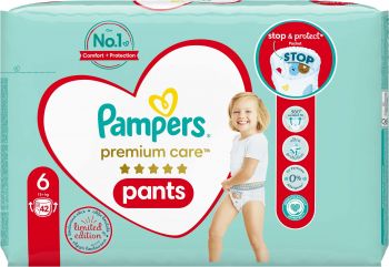 Підгузки - трусики  Pampers Premium Care Pants Extra Large 6 (15+ кг) 42шт (8001841325545) | Фото 10