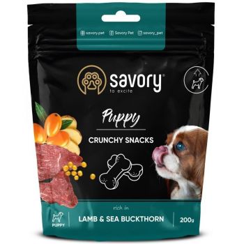 Savory для здорового росту цуценят, ягня та обліпиха 200 г (4820232631379) | Фото 1