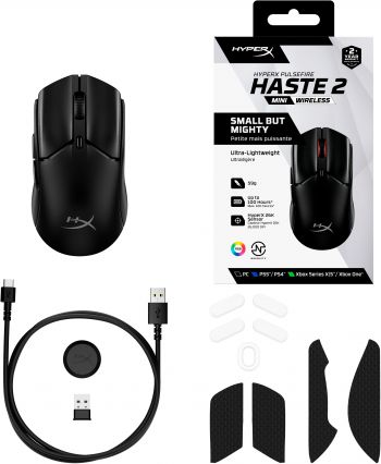 Купить мышь Ігрова миша HyperX Pulsefire Haste 2 Mini WL Black (7D388AA) | Фото 9