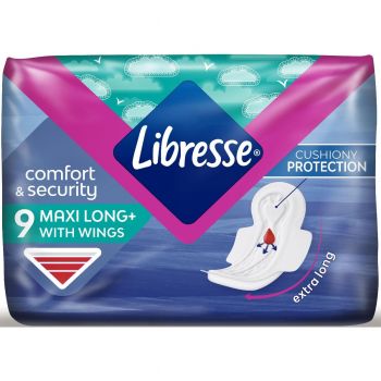 Прокладки гігієнічні LIBRESSE Maxi Long 9 шт. (7322540591927) | Фото 1