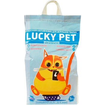 Наповнювач для котячого туалету Lucky Pet бентонітовий середній 5кг/4л (4820224210124) Наповнювач для котячого туалету Lucky Pet бентонітовий середній 5кг/4л (4820224210124) | Фото 1