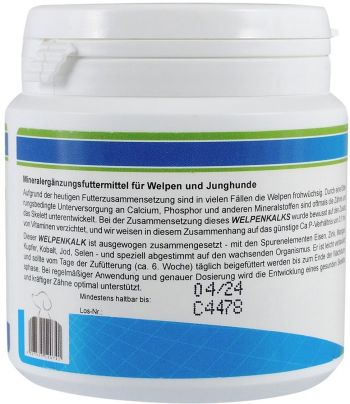 Вітаміни для цуценят Canina Welpenkalk (Pulver) 150 г 150 таблеток (4027565120741) | Фото 2