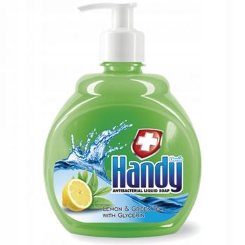 Handy антибактеріальне Lemon&Green Tea with Glycerin 500мл (5900308771730) | Фото 1