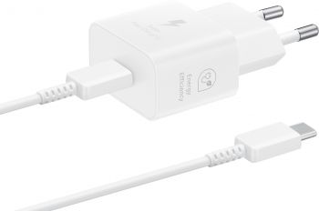 Зарядний пристрій SAMSUNG 25W Power Adapter (w C to C Cable) White (EP-T2510XWEGEU) | Фото 2