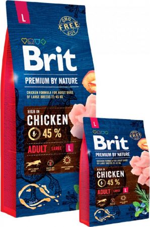 Сухий корм для дорослих собак великих порід Brit Premium Adult L зі смаком курки 8 кг (8595602526451) Сухий корм для дорослих собак великих порід Brit Premium Adult L зі смаком курки 8 кг (8595602526451) | Фото 5