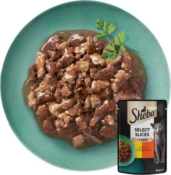 Sheba з куркою та яловичиною в соусі 85 г (4770608257088) | Фото 5