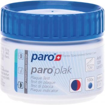 Купить зубную пасту и ополаскиватель Таблетки для індикації нальоту Paro PLAK 100 шт (7610458012093) | Фото 1