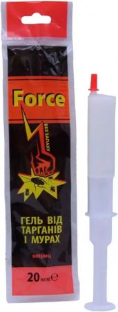 Гель-шприц від тарганів та мурах Force 20 мл (4820214190740) Гель-шприц від тарганів та мурах Force 20 мл (4820214190740) | Фото 2