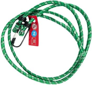 Ремені для закріплення багажу Poputchik Elastic Strap 150см*8мм 2шт (18226-IS) Ремені для закріплення багажу Poputchik Elastic Strap 150см*8мм 2шт (18226-IS) | Фото 2