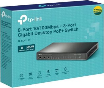 Комутатор TP-LINK TL-SL1311P Комутатор TP-LINK TL-SL1311P | Фото 4