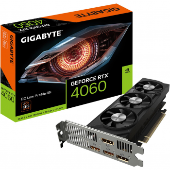 Відеокарта GIGABYTE GeForce RTX 4060 8GB OC GDDR6 LP (GV-N4060OC-8GL) | Фото 1