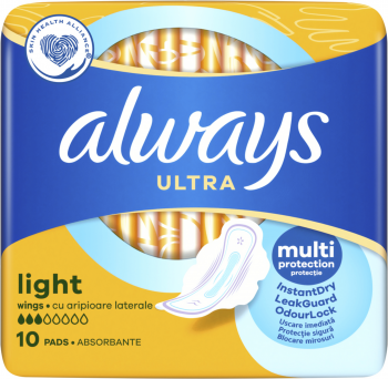 Прокладки гігієнічні ALWAYS Ultra Light 10 шт (8700216022262) Прокладки гігієнічні ALWAYS Ultra Light 10 шт (8700216022262) | Фото 3